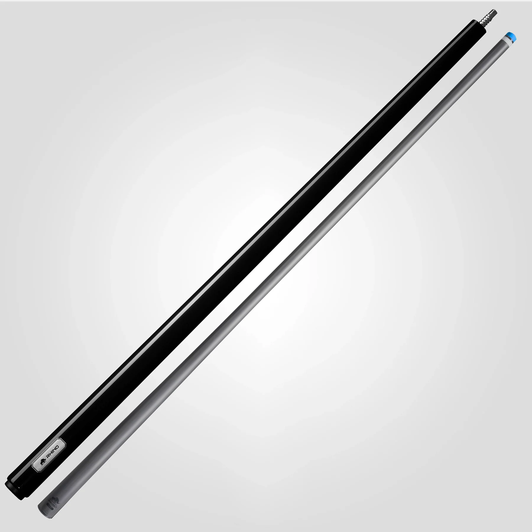 Rhino Luminax Series Jet Black No Wrap Pool Cue - RCLUMNWBK125 - Image 3