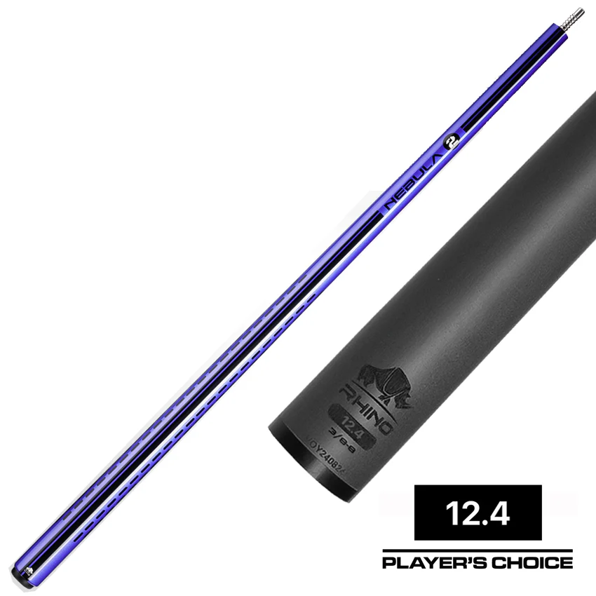 Rhino Nebula 2 Amethyst Purple No Wrap Carbon Pool Cue - Image 3