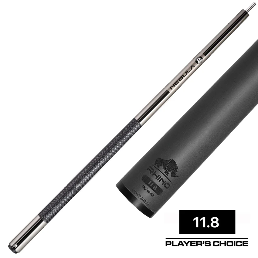 Rhino Nebula 2 Charcoal Gray Carbon Pool Cue with Sports Wrap - Image 2