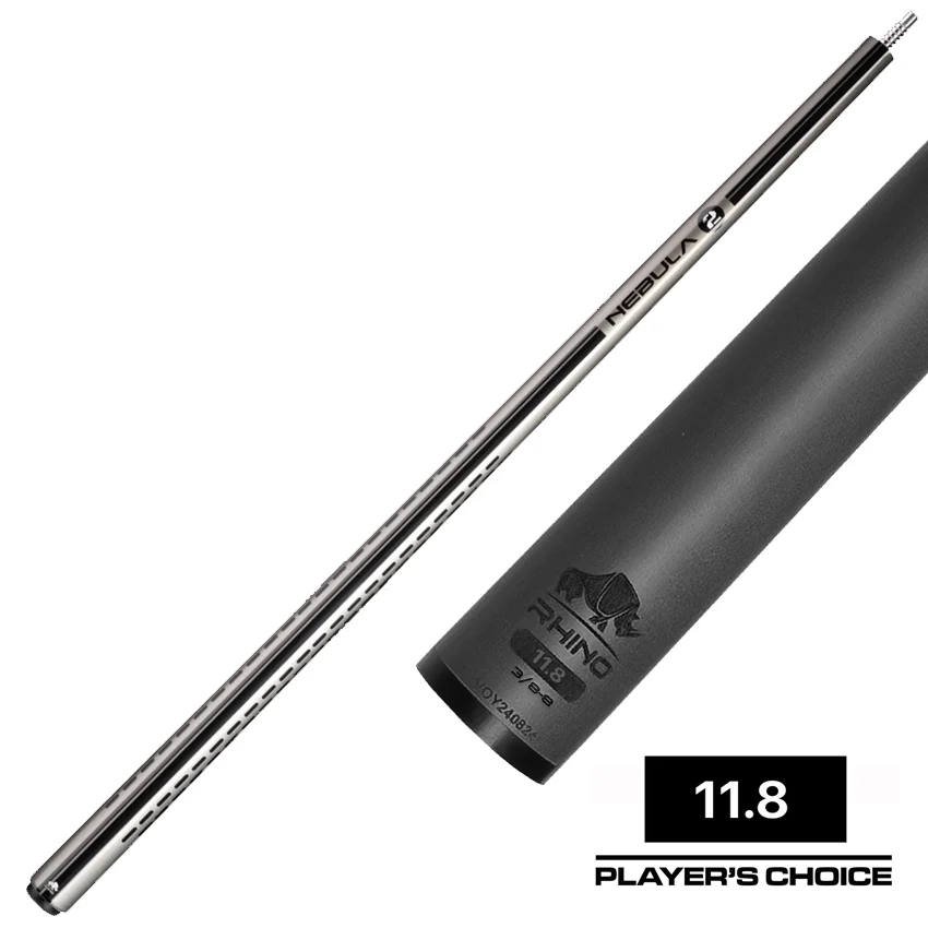 Rhino Nebula 2 Charcoal Gray No Wrap Carbon Pool Cue - Image 2