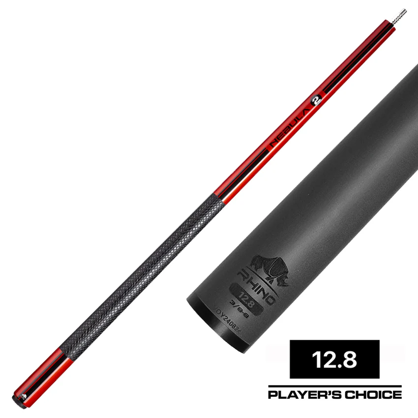 Rhino Nebula 2 Crimson Red Carbon Pool Cue with Sports Wrap - Image 4