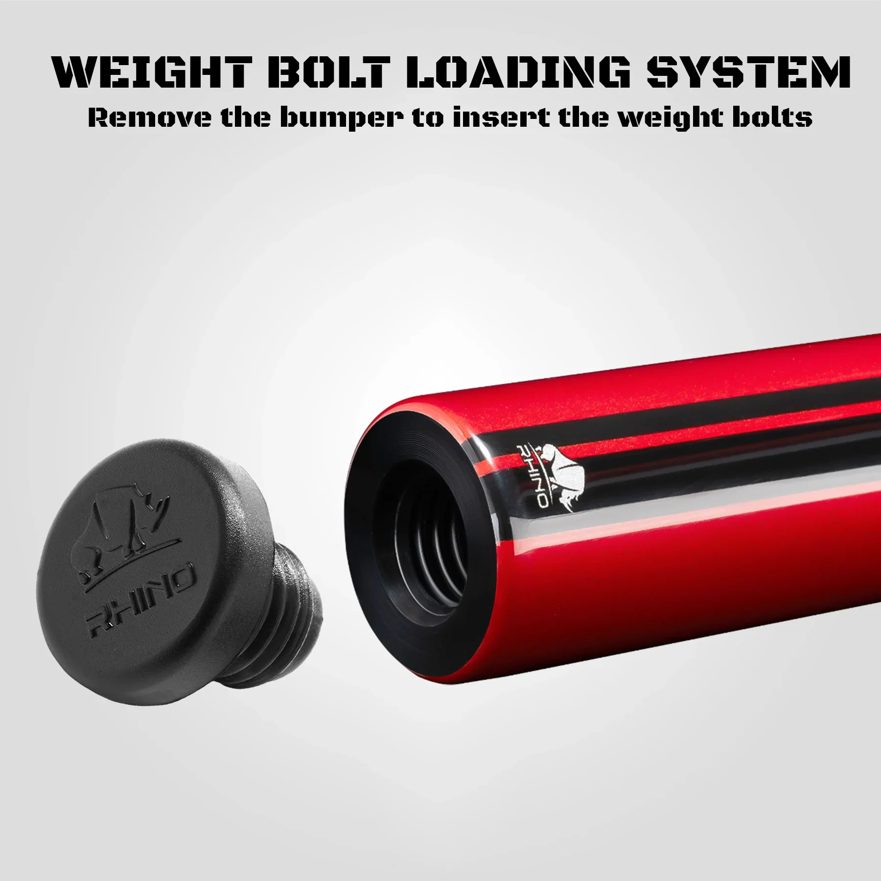 Rhino Nebula 2 Crimson Red No Wrap Carbon Pool Cue - Image 5