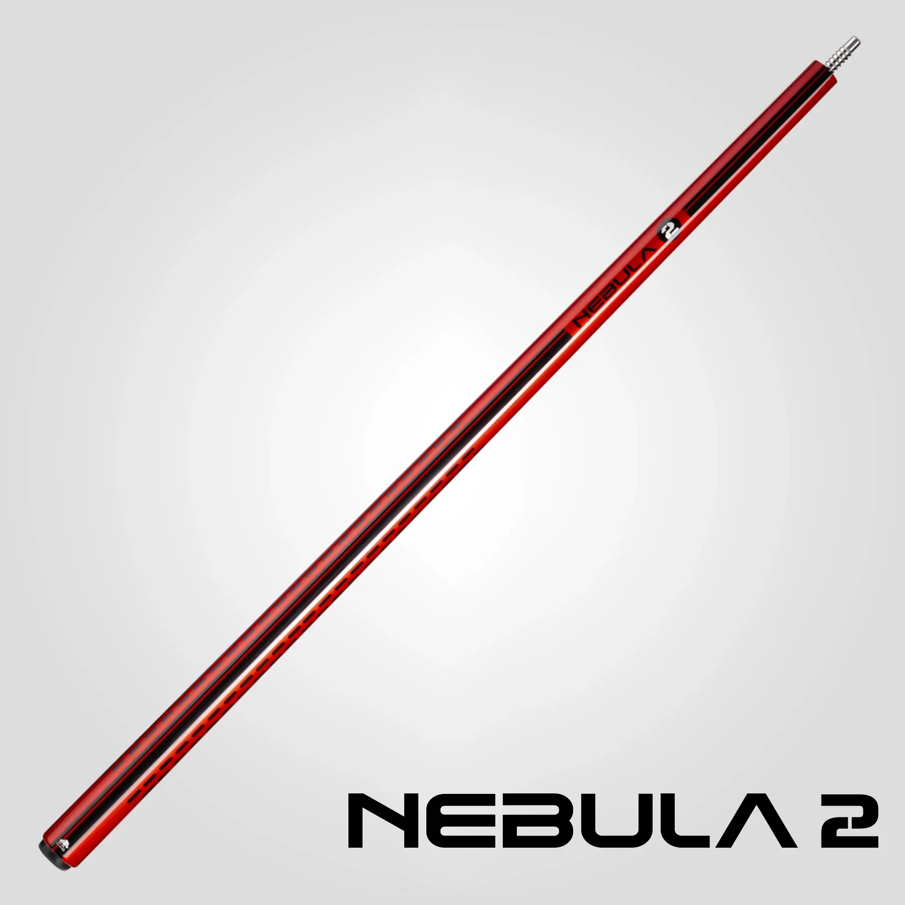 Rhino Nebula 2 Crimson Red No Wrap Carbon Pool Cue - Image 6