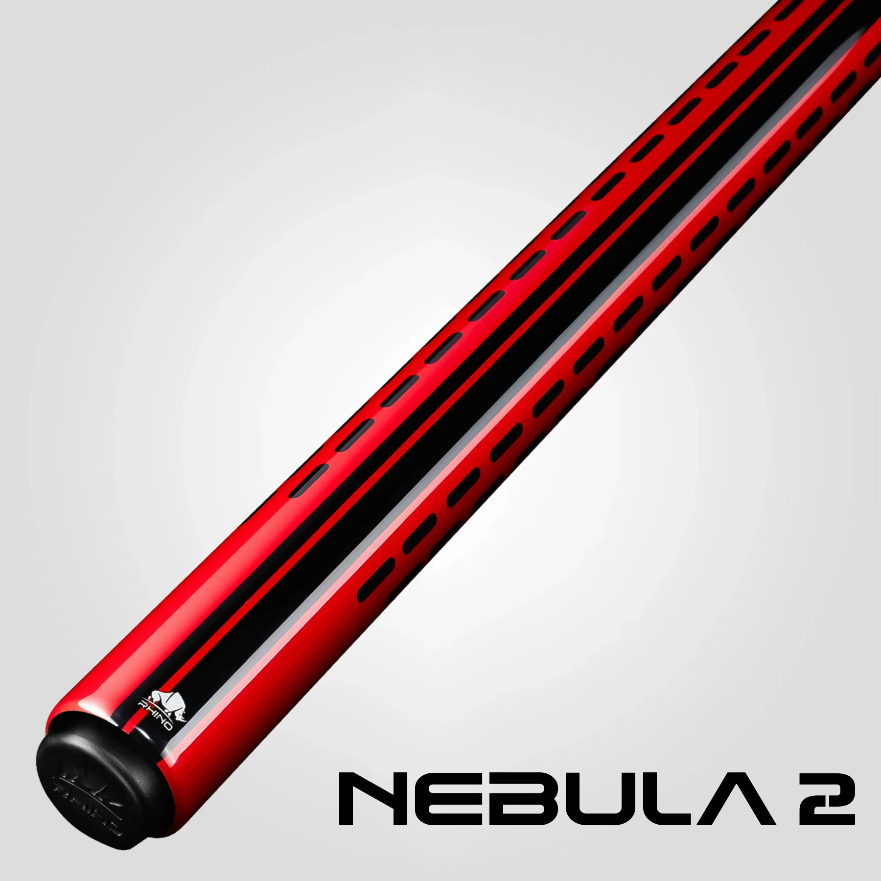 Rhino Nebula 2 Crimson Red No Wrap Carbon Pool Cue - Image 7