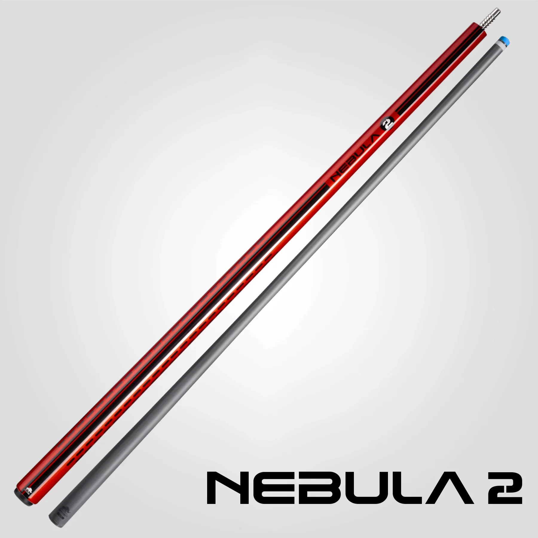 Rhino Nebula 2 Crimson Red No Wrap Carbon Pool Cue - Image 8