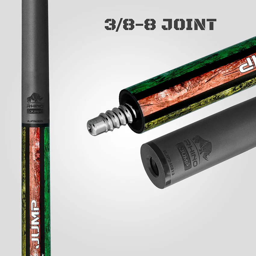 Rhino Parkour Multicolored No Wrap Carbon Jump Cue - Image 4