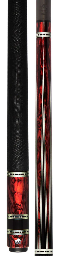 Rhino Retro Series Cocobolo Graphic Carbon Pool Cue with Embossed Lizard Wrap - Image 8