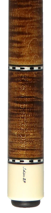 Schon STL Series Dark Stained Curly Maple Pool Cue - STL1SPCURDS2 - Image 4