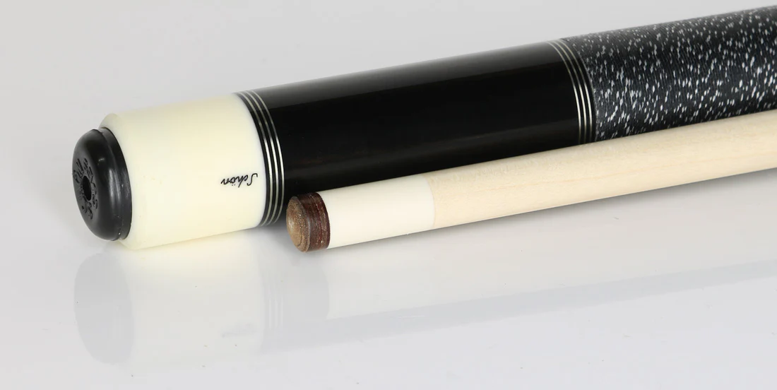 Schon STL Series Gray Stained with Red Points Pool Cue - STL6GYRD - Image 3