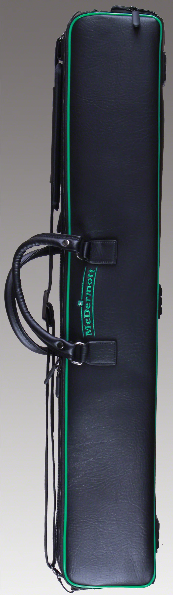 McDermott Hard/Soft Hybrid Black/Green 4x7 Pool Cue Case - 750925 - Image 2