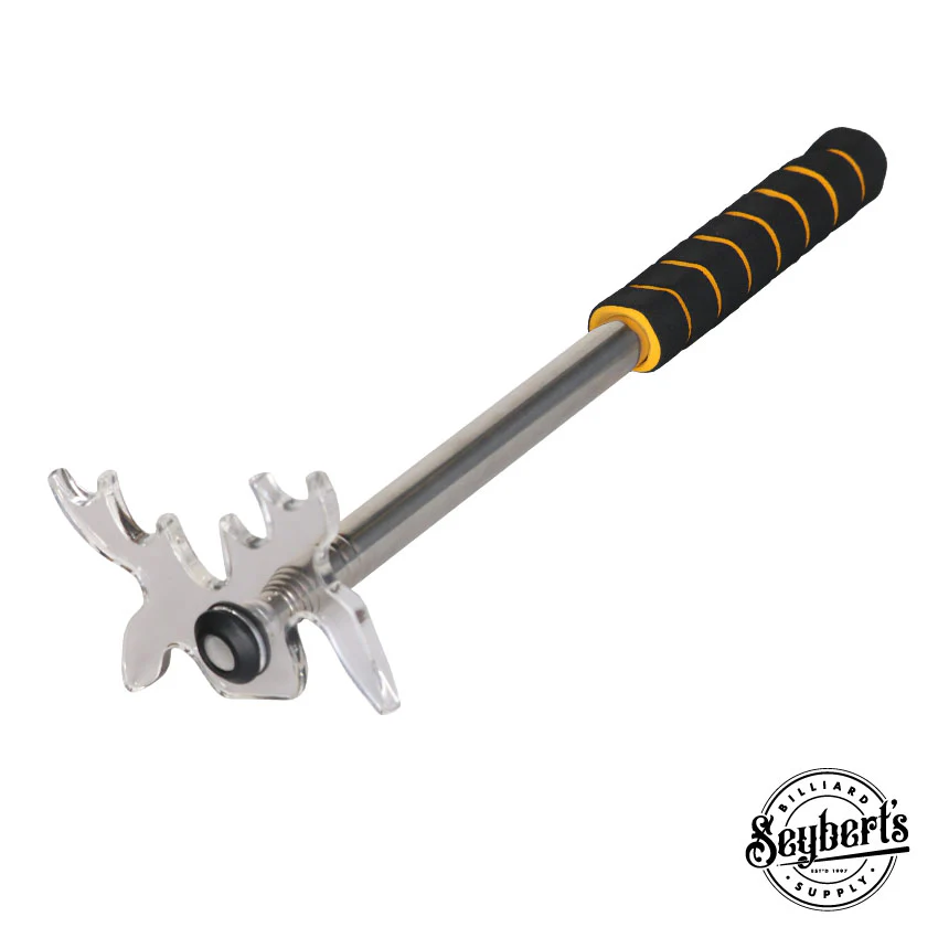 Poolgods Telescoping Pocket Bridge Stick with Clear Moosehead Bridgehead