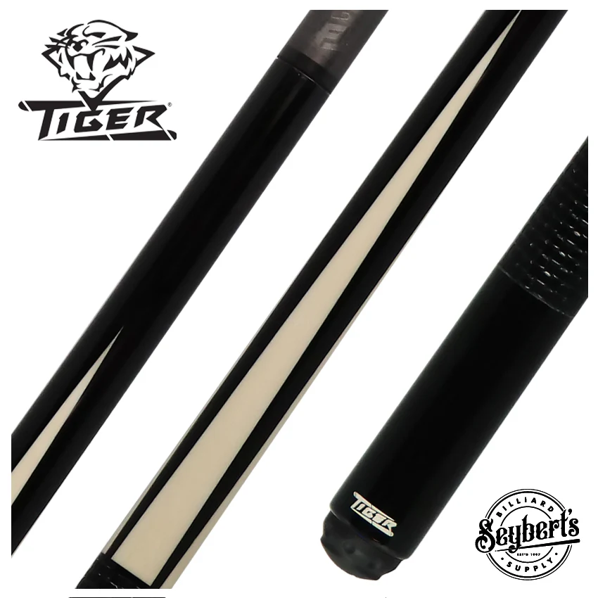 Tiger Tuxedo Performance Cue - Fortis LD Shaft and Leather Weave Wrap - TUX-2WLD