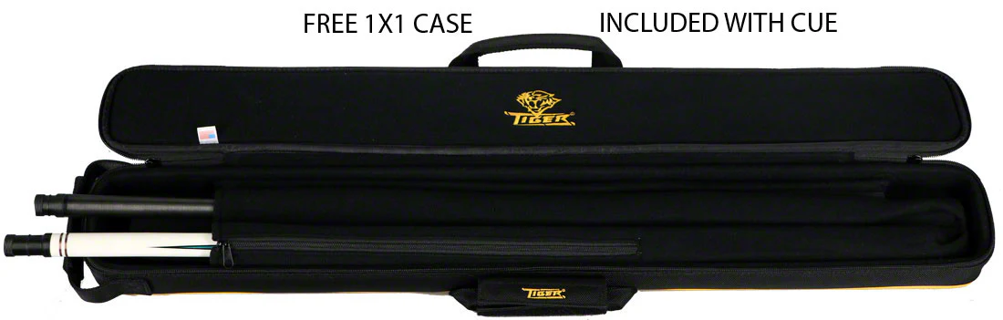 Tiger Limited Edition White Tiger Pool Cue - Fortis Pro Carbon Fiber Shaft And Tiger 1x1 Case - WT-1P - Image 3