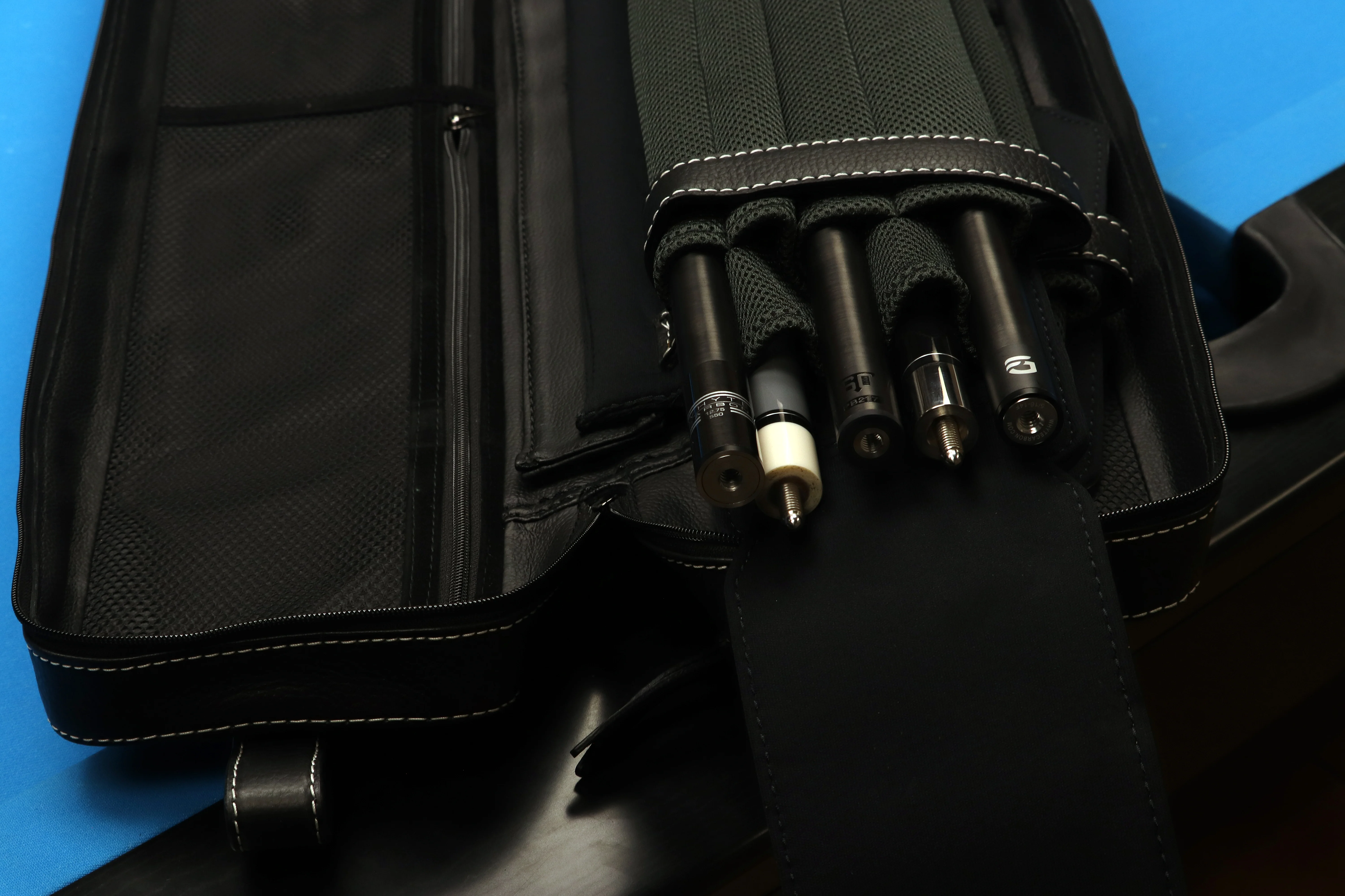 Triple 60 Fedor Gorst 4X8 Custom Crocodile Leather Butterfly Soft Cue Case - Blacked Out - Image 5