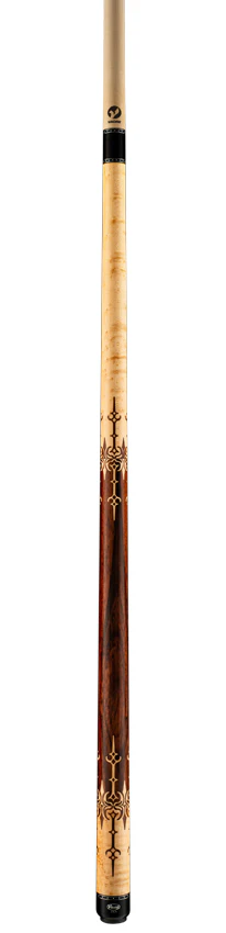 Viking B Series Khaki-Stained Birdseye Maple with East Indian Rosewood Inlays Play Cue - B8501-DIS - Image 4
