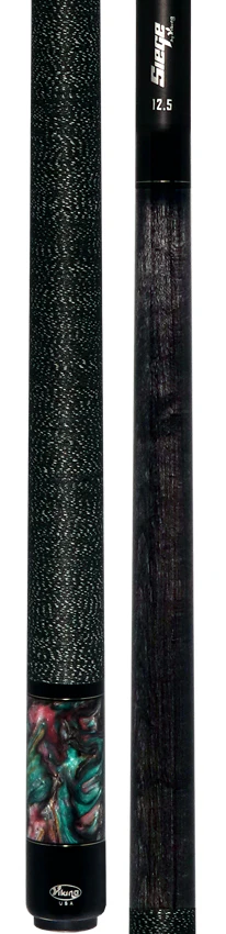 Viking Bedlam Series Smoke-Stained Maple with Galaxy Shimmer Pearl Play Cue with 12.5mm Siege Carbon Fiber Shaft - Image 5