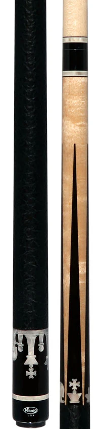 Viking Defender Series Maple with Ebony Points and White Pearl Chess Inlays Pool Cue - DF1200 - Image 5