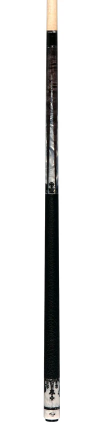 Viking Defender Series Smoke Gray with White Pearl Points and Smoke Pearl Chess Inlays Pool Cue - DF1211 - Image 6