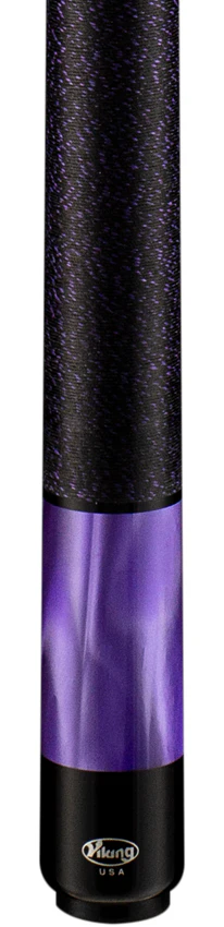 Viking Helix Series Khaki-Stained Birdseye Maple with 8 Black and Purple Premium Pearl Inlays Play Cue - HL0204 - Image 2