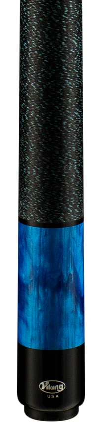 Viking Helix Series Khaki-Stained Birdseye Maple with Black and Blue Premium Pearl Play Cue - HL0304 - Image 2
