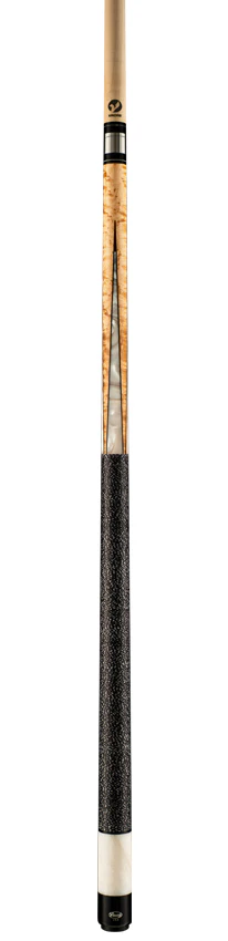 Viking Helix Series Khaki-Stained Birdseye Maple with White Premium Pearl Play Cue - HL0404 - Image 4