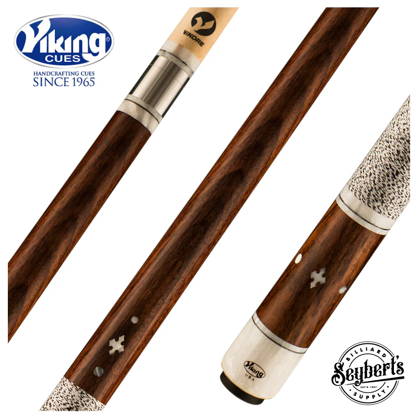 Viking Impero Series East Indian Rosewood with 15 White Premium Pearl Inlays Play Cue - IM0600