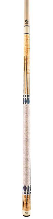 Viking Impero Series Khaki-Stained Birdseye Maple with Blue Dream, White and Black Inlays Play Cue - IM0804 - Image 4