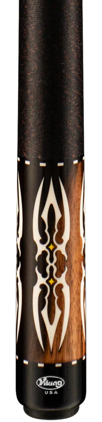 Viking Motore Series Streaked Ebony with White Pearl Inlays Play Cue - MT0200 - Image 2