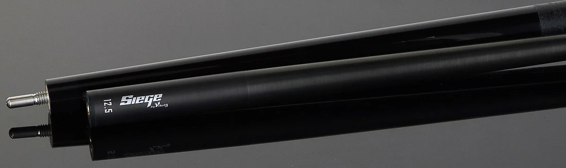 Viking Ovation Series Midnight Black Stained Maple Play Cue with 12.5mm Siege Carbon Fiber Shaft - Image 3