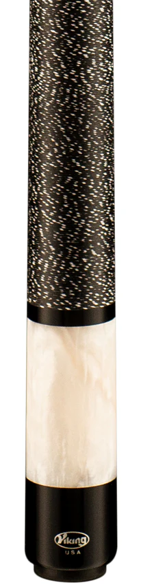 Viking Storm Series Midnight Black-Stained Maple with White Premium Pearl Butt Sleeve Play Cue- ST0702 - Image 2