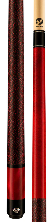 Viking Storm Series Crimson-Stained Maple with Red Premium Pearl Play Cue- ST0712 - Image 3