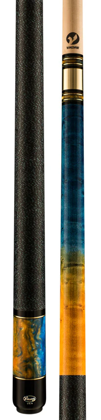 Viking Twilight Series Ocean Blue & Yellow Sunflower Stain with Ocean Glow Premium Pearl Play Cue - TW0116 - Image 3