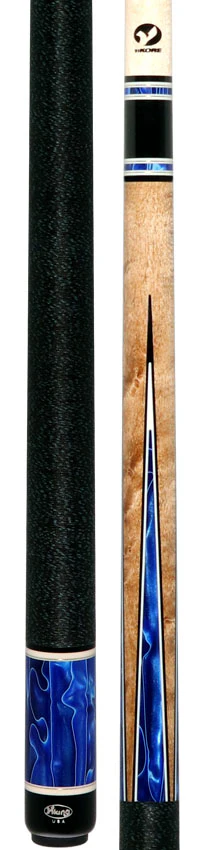 Viking Twilight Series Khaki-Stained Birdseye Maple with Cerulean Tide Premium Pearl Points Play Cue - Image 5