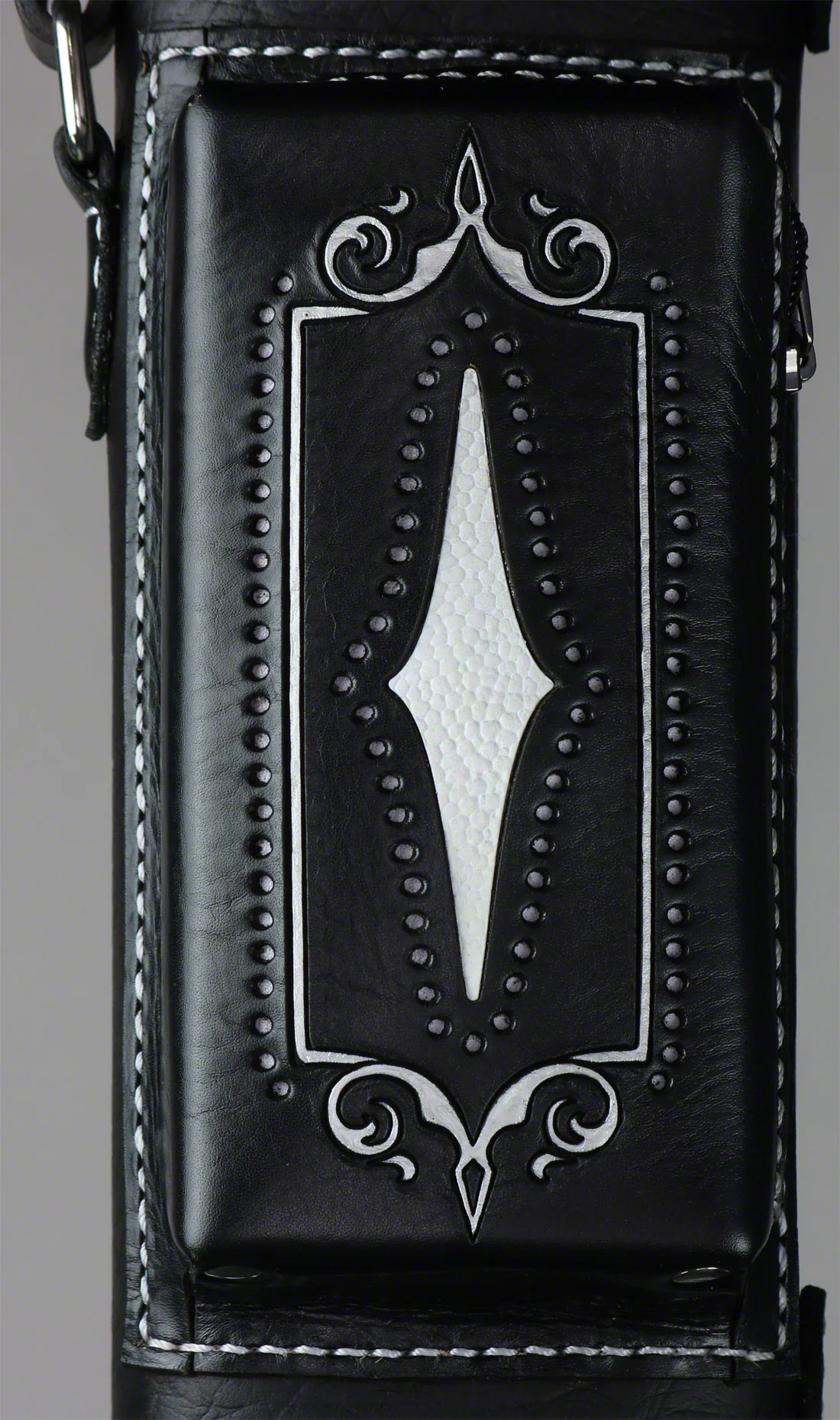 Volturi Custom Brogue Black 2x4 Hard Pool Cue Case - VCBS2x4BLKBLK - Image 3