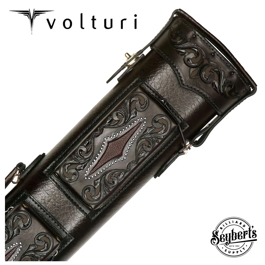 Volturi Custom Brown Venice 3x6 Hard Pool Cue Case - VCVS3x6BRNBRN