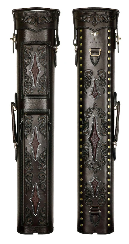 Volturi Custom Brown Venice 3x6 Hard Pool Cue Case - VCVS3x6BRNBRN - Image 2