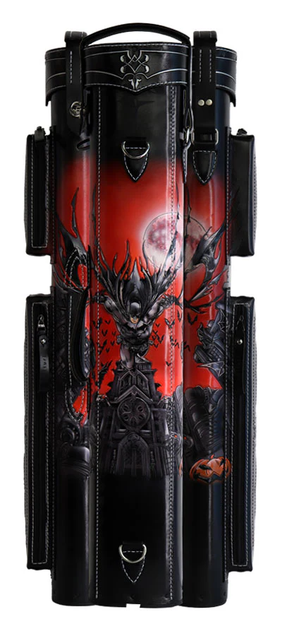 Volturi Custom Batman Red 4x8 Hard Pool Cue Case - VCBATMAN4X8R - Image 3