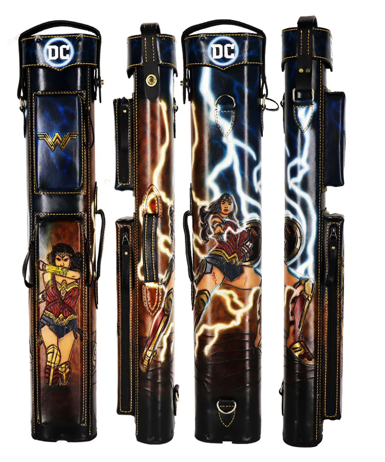Volturi Custom Wonder Woman 4x8 Hard Pool Cue Case - VCWW4X8 - Image 2