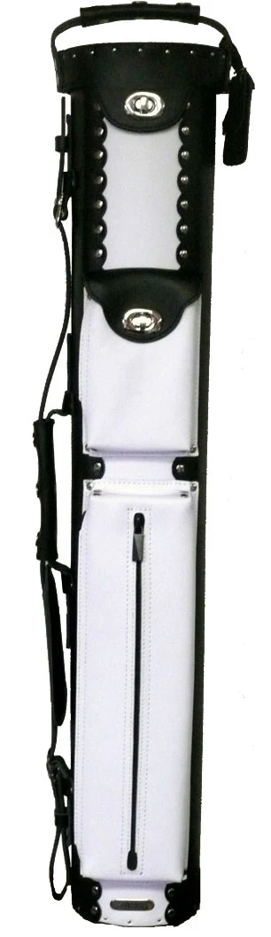 Instroke Leather Cowboy Black/White 2x4 Pool Cue Case - LC2X4BW - Image 2