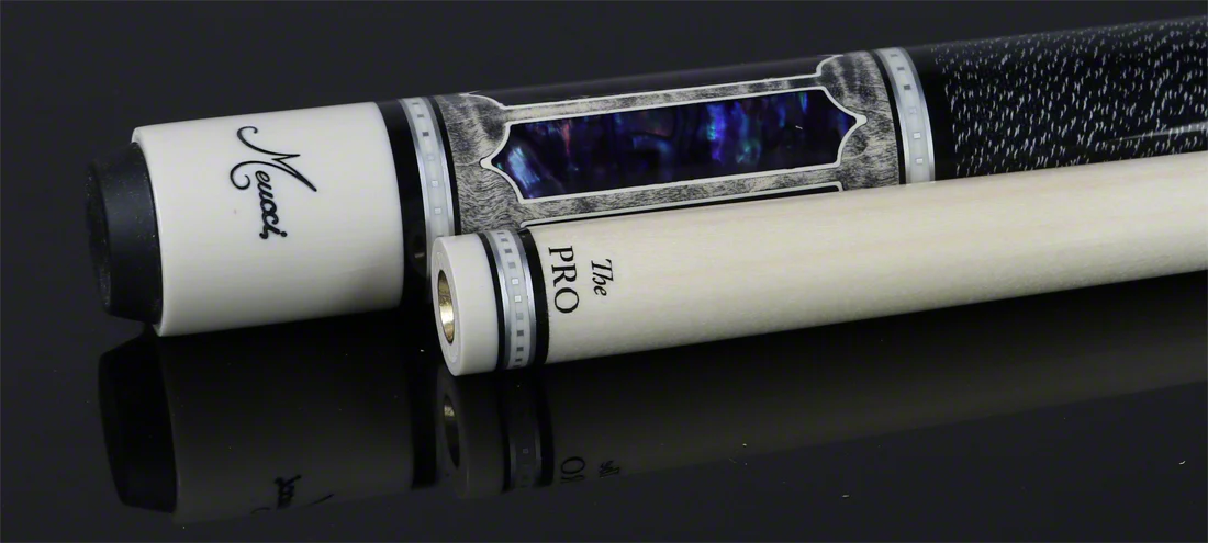 Meucci 2020 Gray - Purple Pearl - Black/White Wrap Pool Cue with Pro Shaft - 2020GYPUBKWHP - Image 6